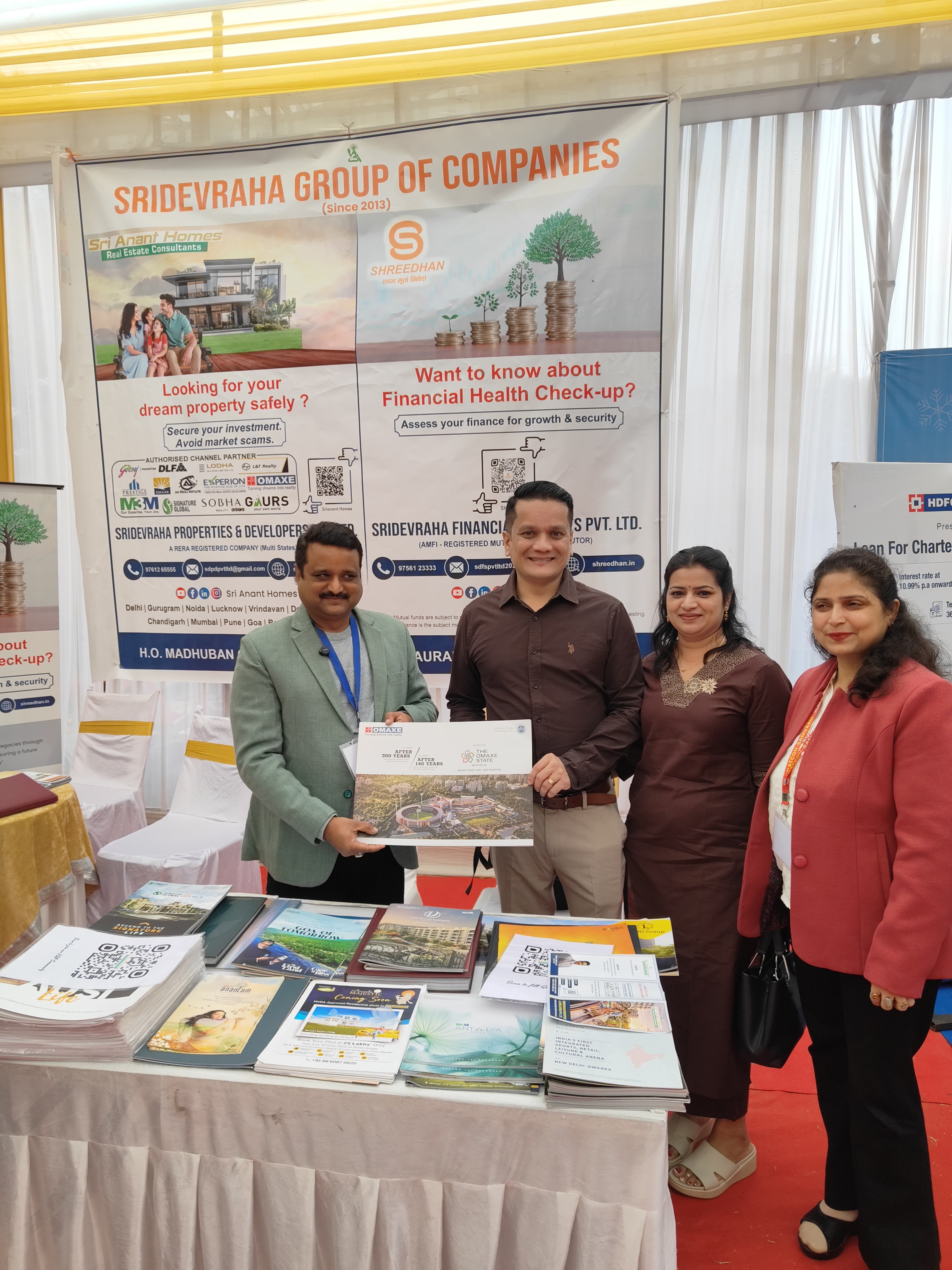 Our team at the exhibition