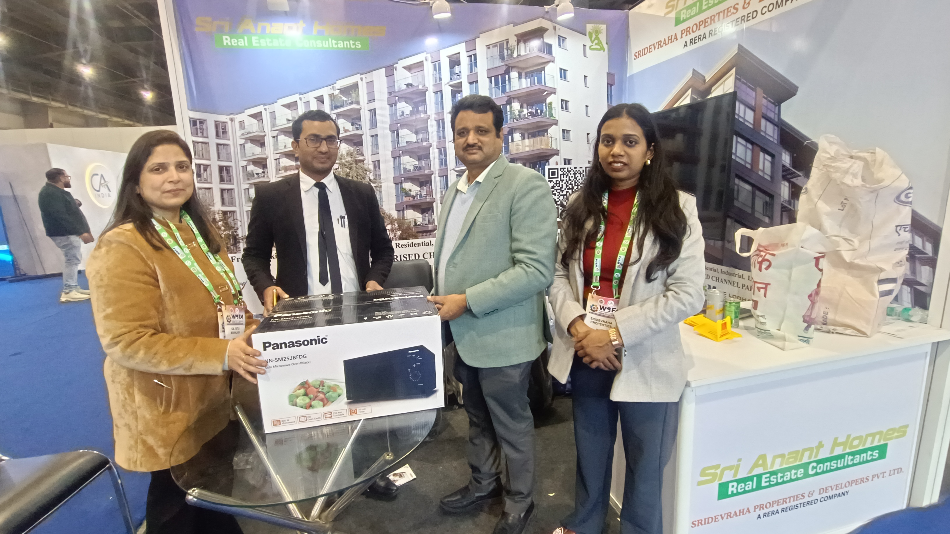 Our team at the exhibition booth